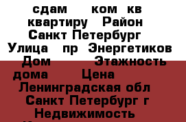 сдам  1  ком. кв. квартиру › Район ­ Санкт-Петербург › Улица ­ пр. Энергетиков › Дом ­ 35  › Этажность дома ­ 9 › Цена ­ 16 000 - Ленинградская обл., Санкт-Петербург г. Недвижимость » Квартиры аренда   